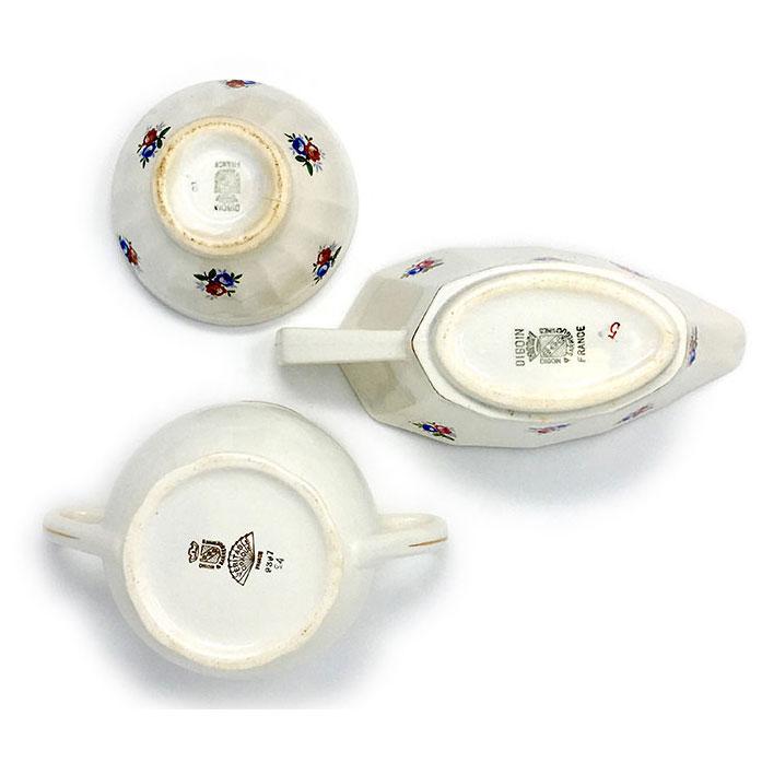 Flower ceramic tea service