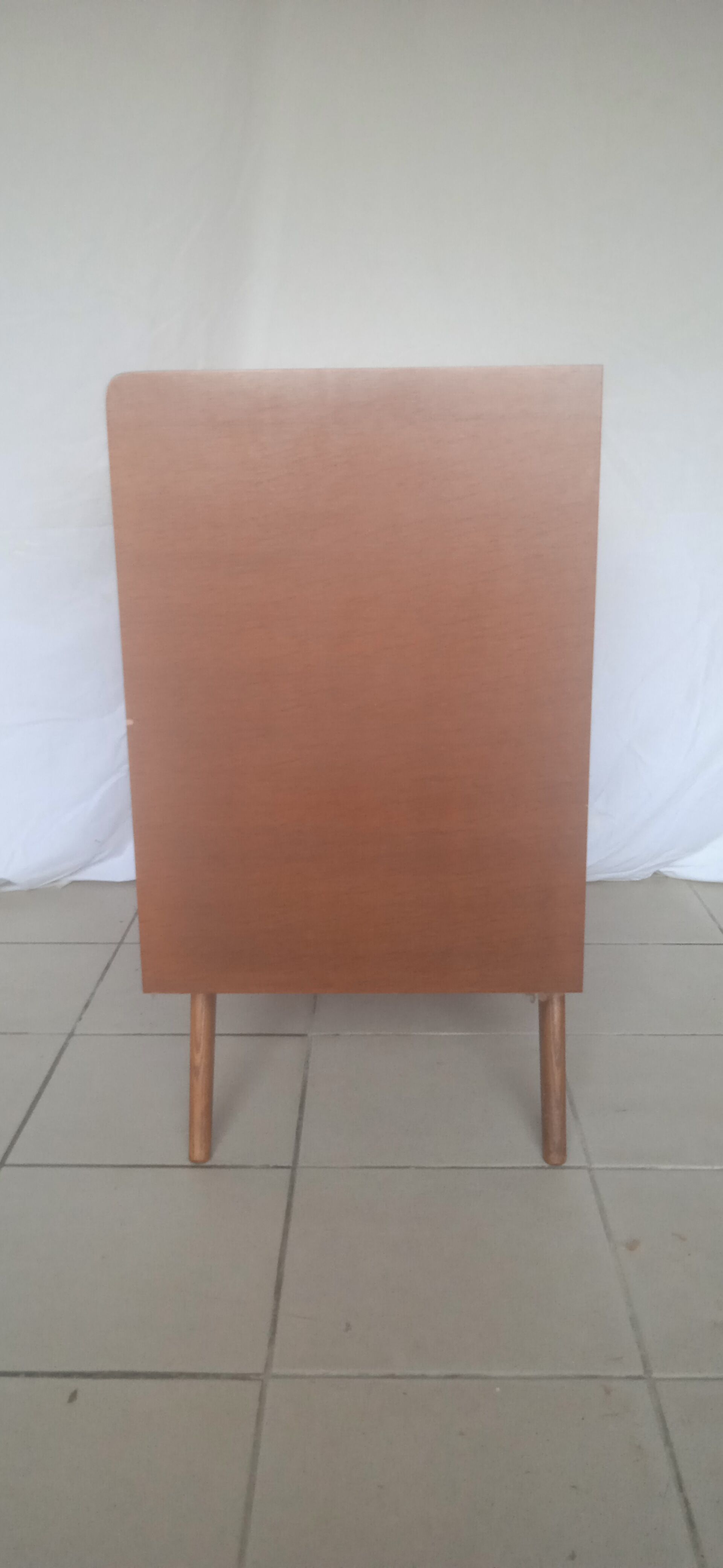 Vintage wood and rattan chest of drawers