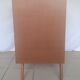 Commode bois et rotin vintage