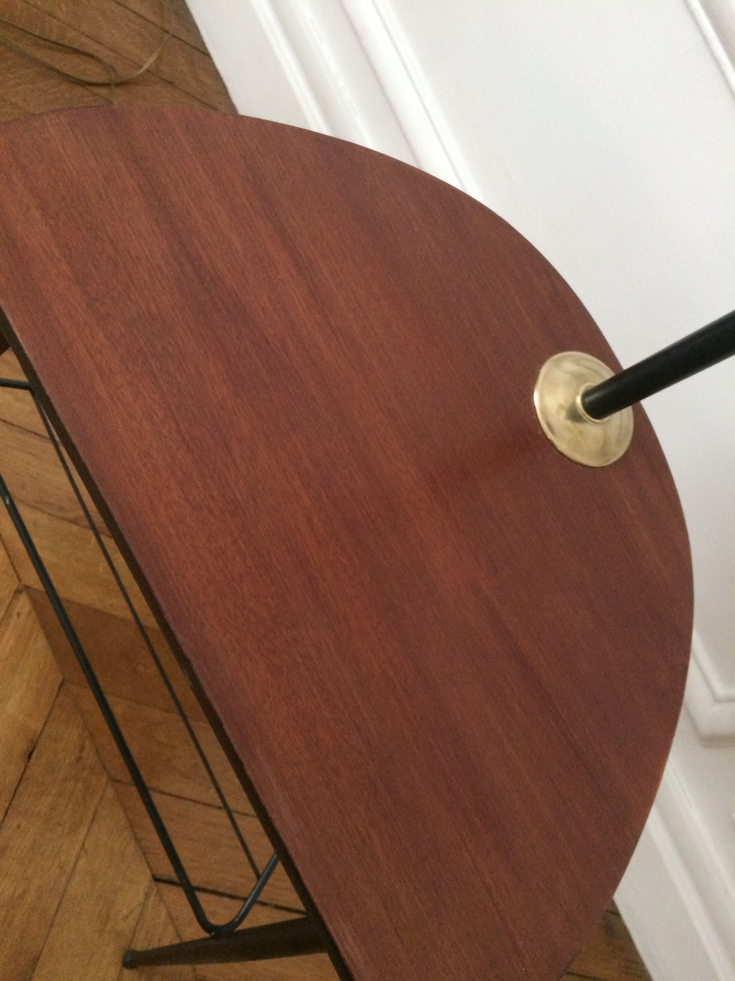 Floor lamp tripod tablet magazine rack 60 years