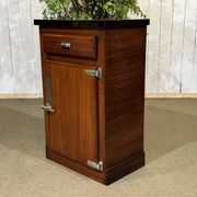 Bistro sideboard with 1 mahogany door and Formica top from the 1950s.