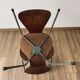 Paire de chaises 3107 - bois & métal