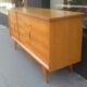 Vintage sideboard 1950 oak foot compass