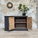 Craft furniture in patinated fir, circa 1950.