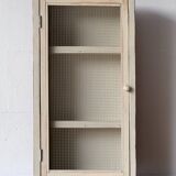 Armoire murale vintage avec verre, 1970'