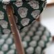 Impression David Midcentury in Emerald Satin, Heart Chair in Walnut Wood, Europe, 1960s