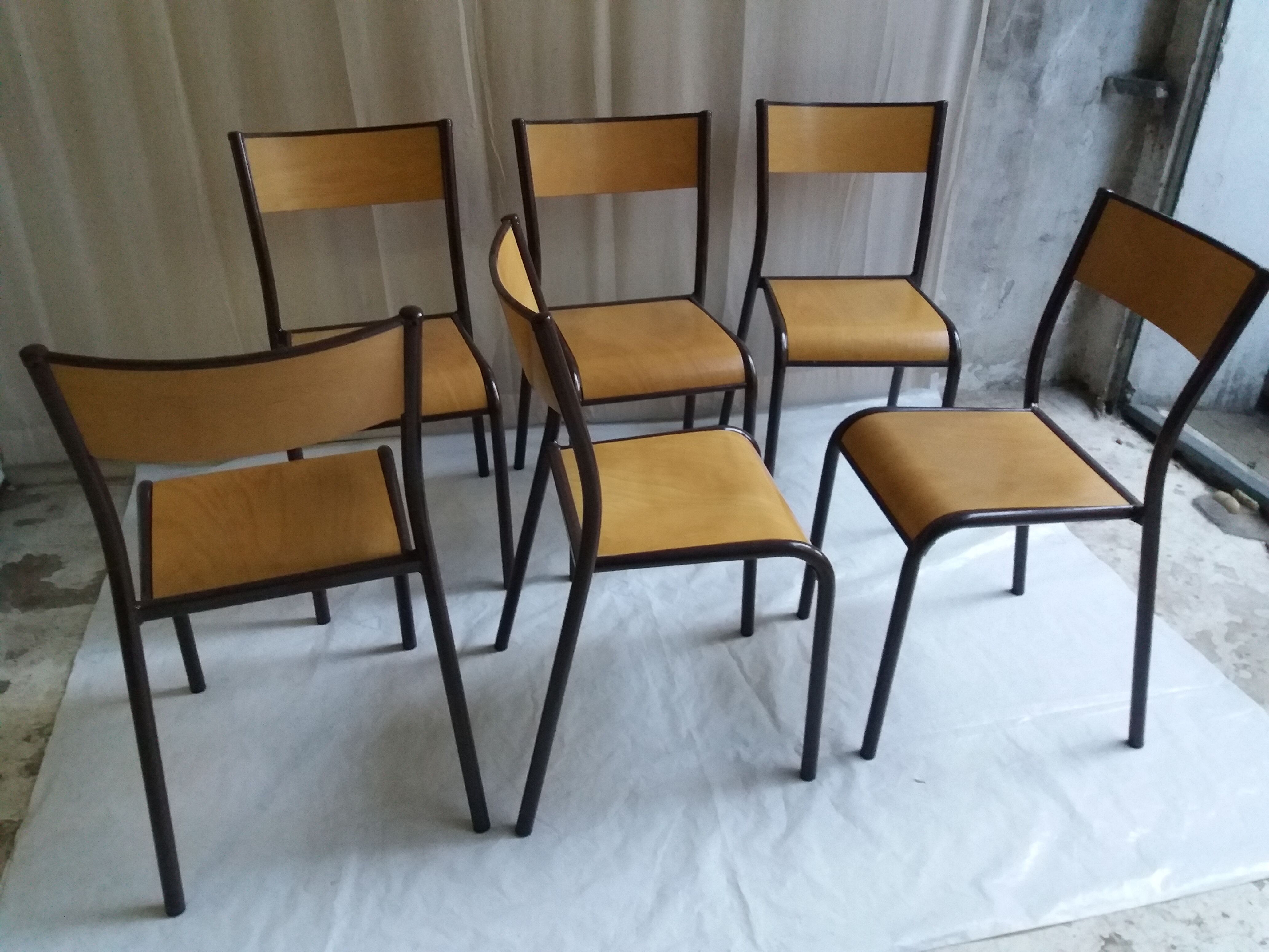 Set of 6 chairs Mullca