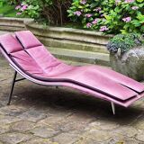 Leather armchair from the Giovanni Offredi years, Saporiti, 1970/80, Italy