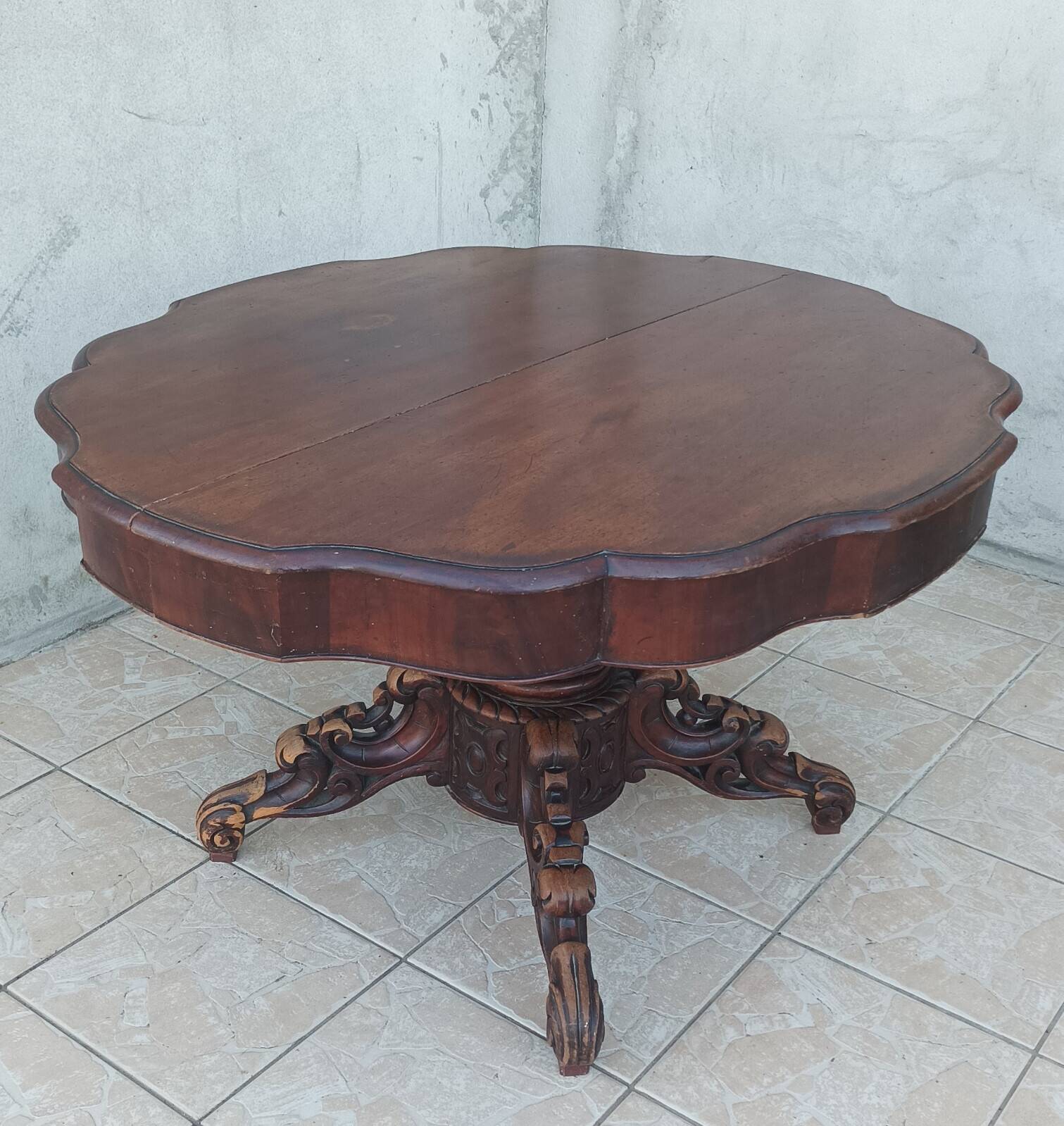 Table style anglais en acajou 19ème