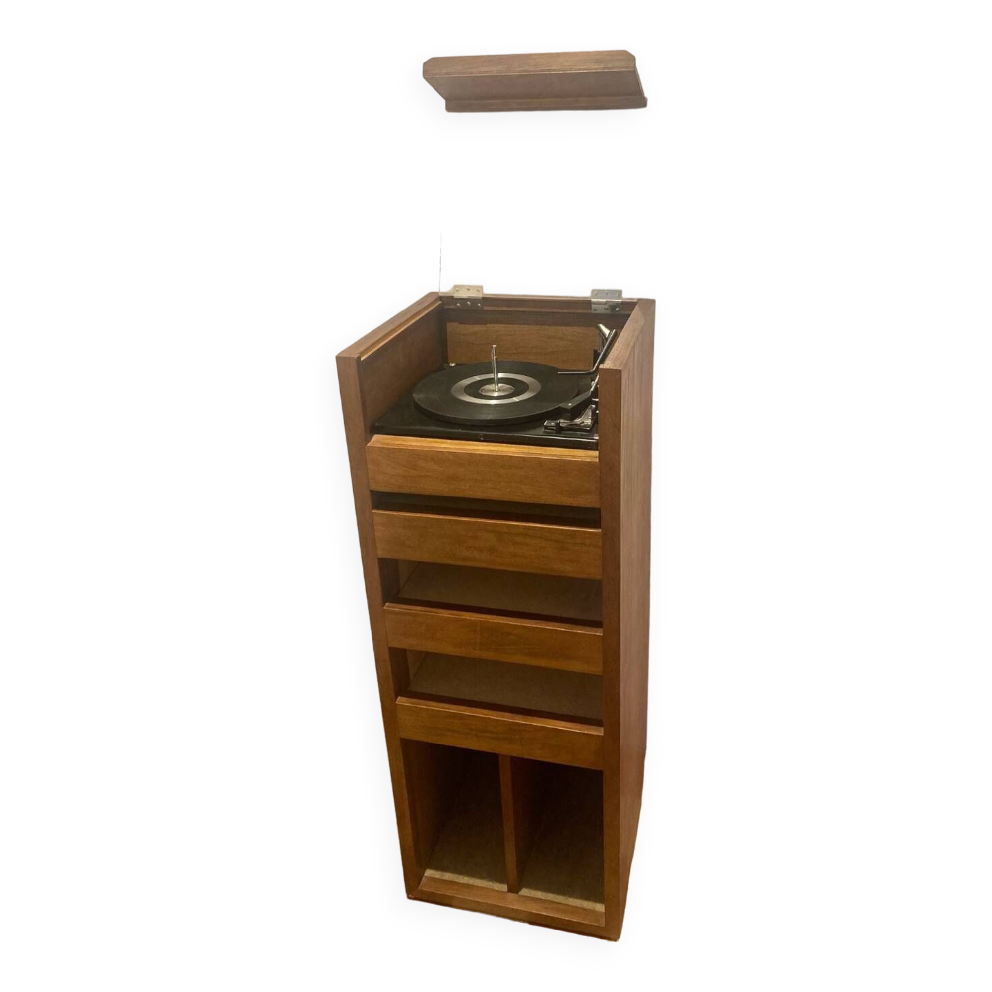 Cabinet/column for turntable and vinyl