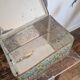 Large old mosaic metal box