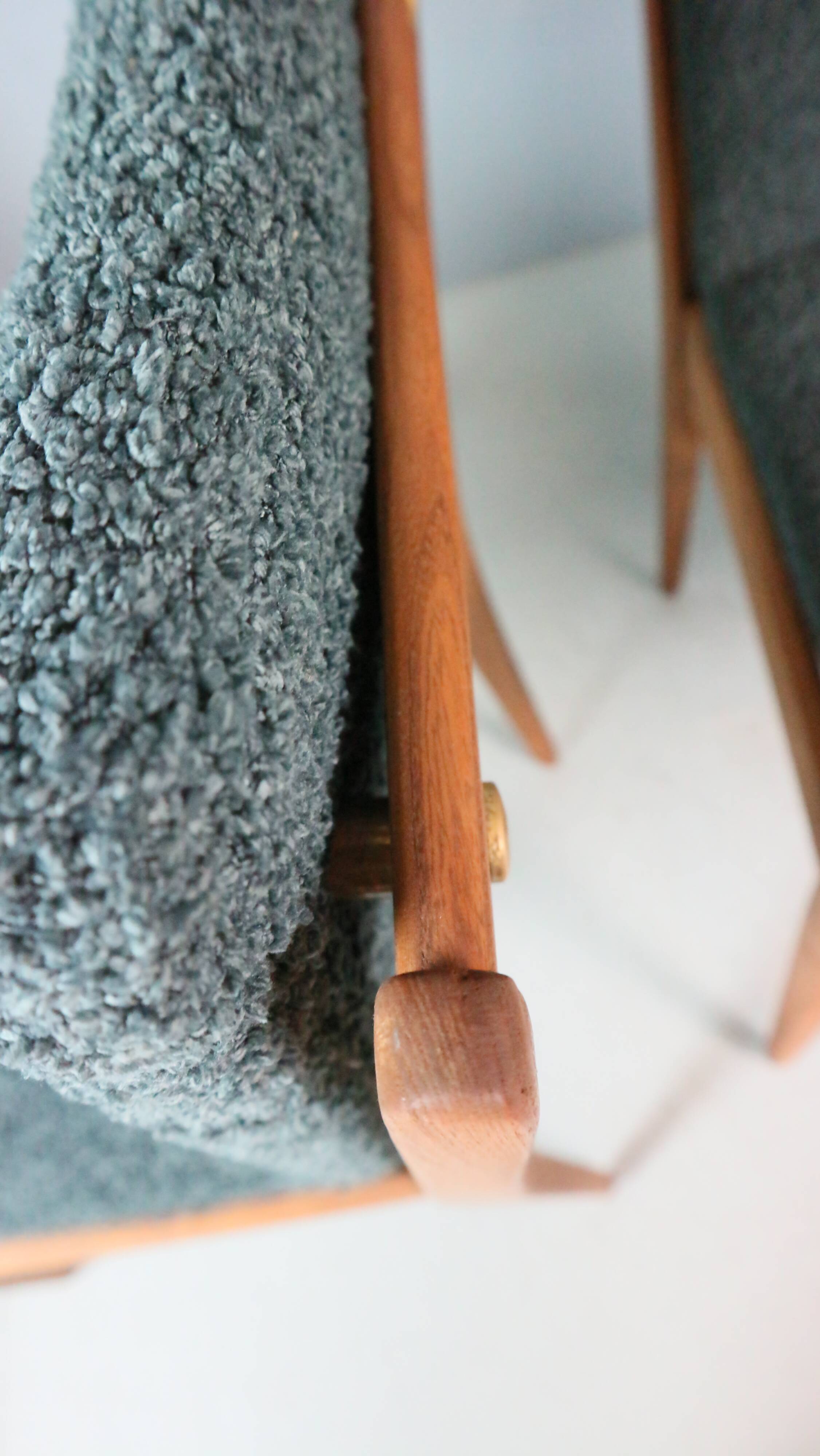 Set of four dining chairs by ISA Bergamo, 1960s.