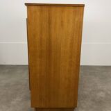 50s sliding door sideboard, wood, vintage