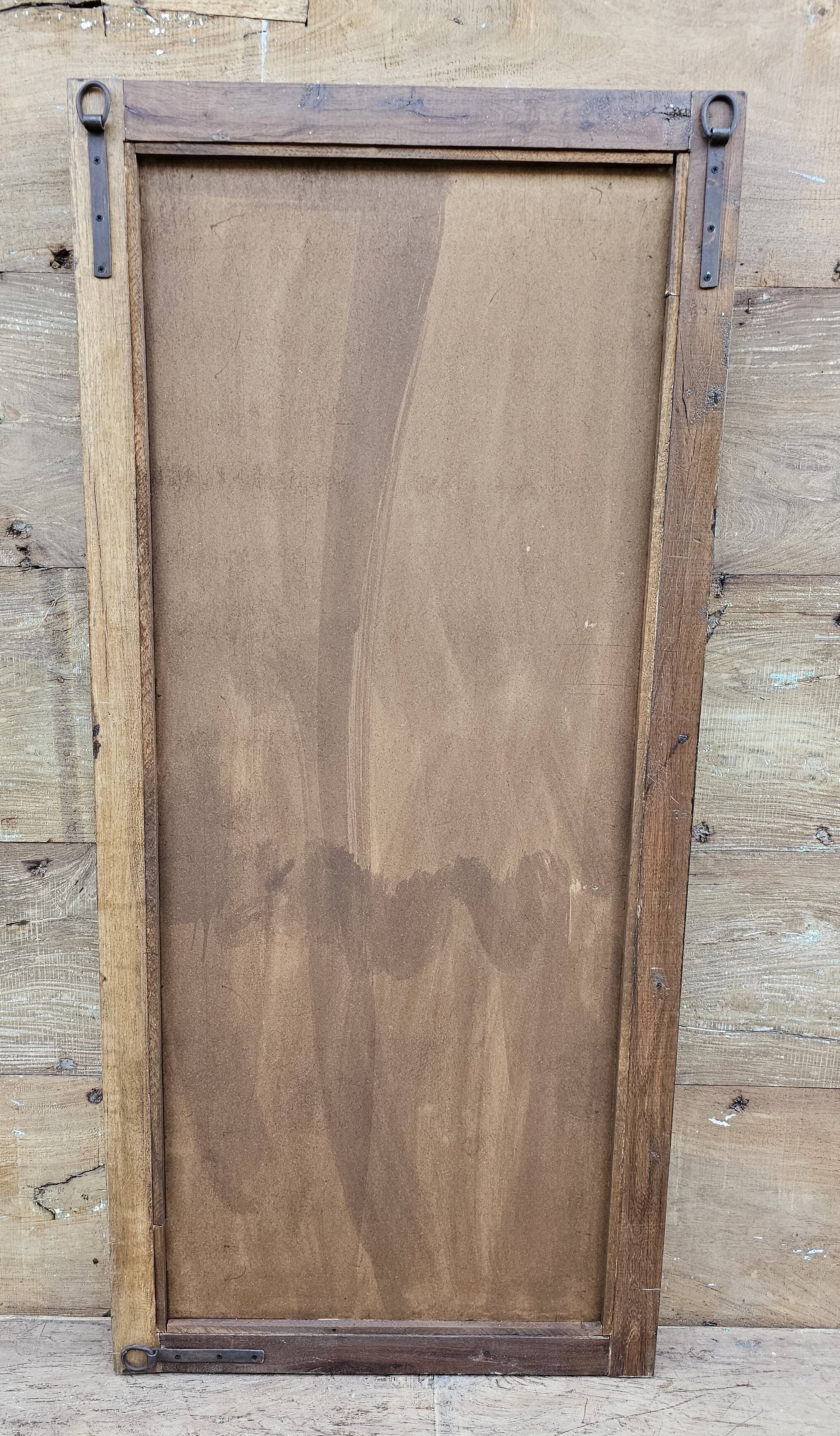 Teak mirror from Burma