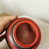 Vase vintage à glaçure lave : KIL Yougoslavie, décoration style milieu du siècle des années 1970