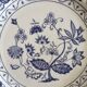 Blue porcelain onion plates
