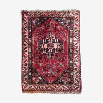 Tapis persan Chiraz noué main 124x94 cm