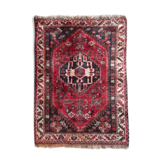 Tapis persan Chiraz noué main 124x94 cm