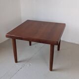Square Danish coffee table by Niels Bach, in teak