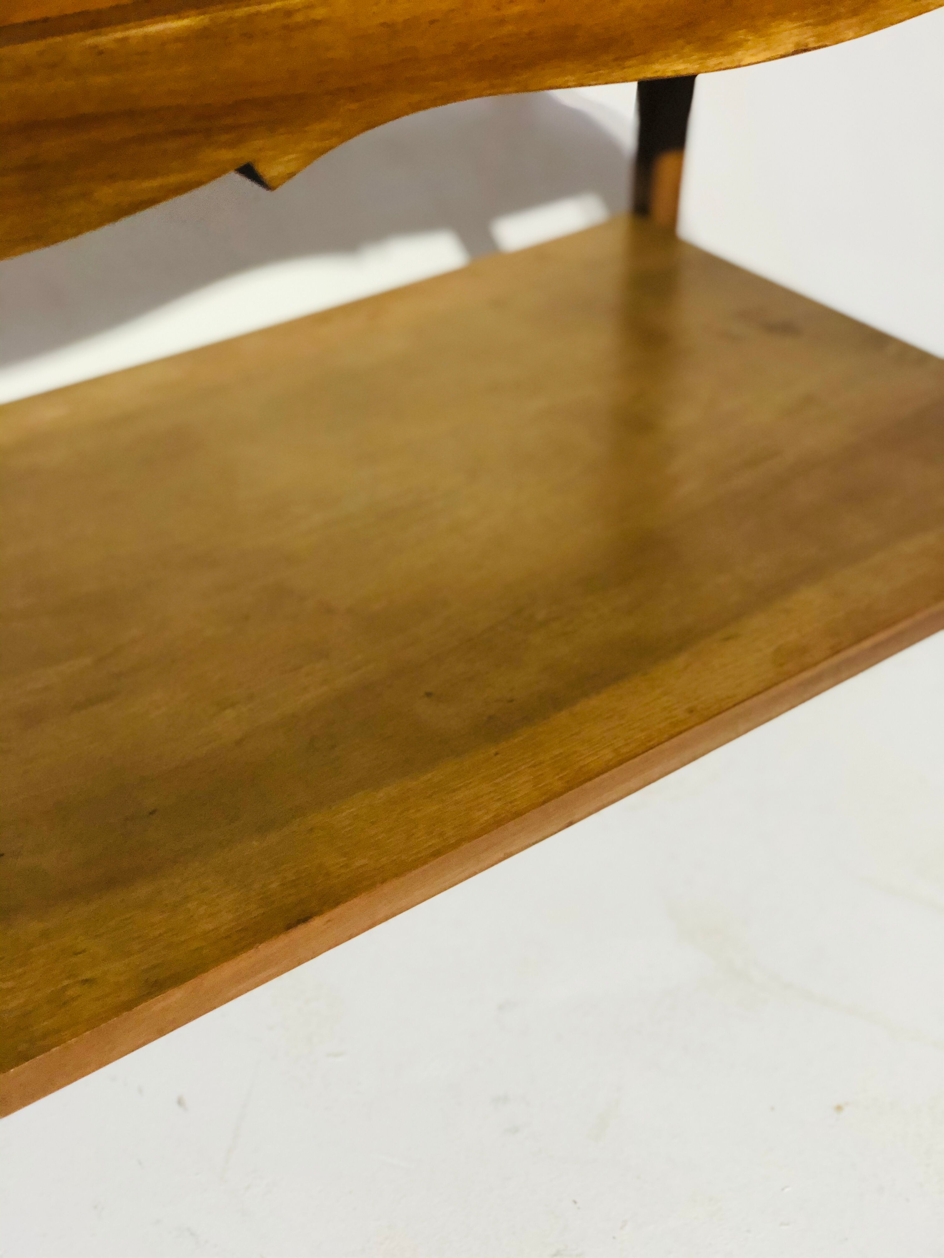 Vintage side table double top oak 1940