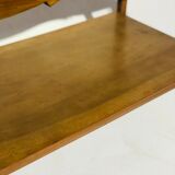 Vintage side table double top oak 1940