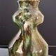 Art Deco Amphora Vase Ceramic Thulin Style (Belgium) Flamed Jasper Decor
