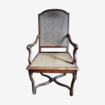 Cane office chair, 19th century