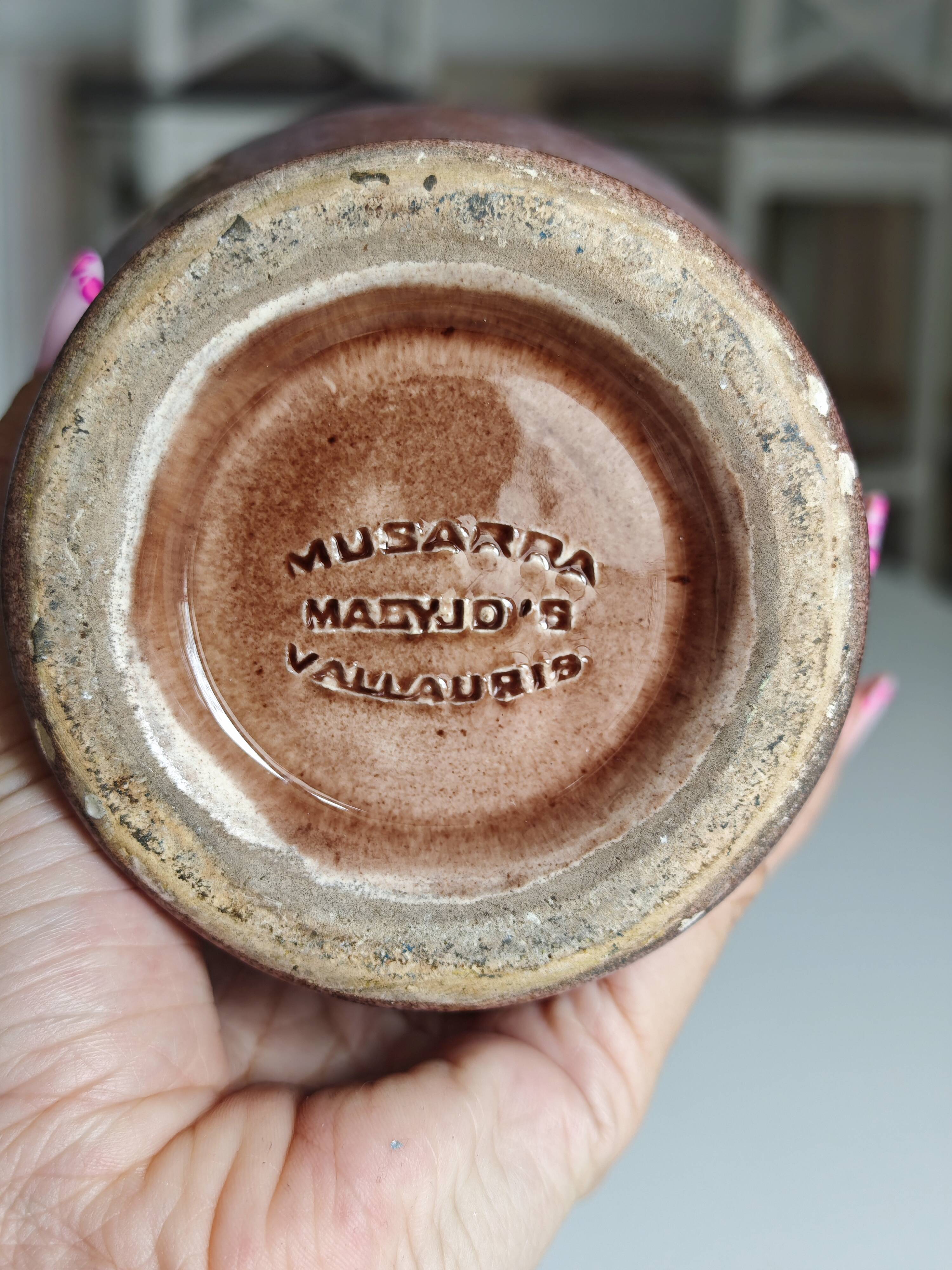 Musarra Vallauris ceramic carafe - French vintage