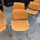 Suite of 18 DSC106 chairs by Giancarlo PIRETTI for Castelli