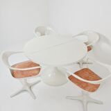 Space Age Dining Set by Konrad Schäfer for Interlübke, Set of 5