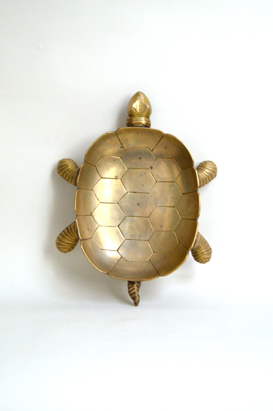 Brass turtle pocket tray
