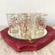 Antique floral glasses