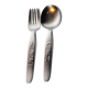 Vintage stainless steel children's cutlery - dog and squirrel germany