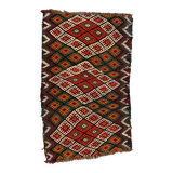 Vintage Turkish Mini Kilim 97x59 cm Wool Small Kelim Runner, shabby Chic