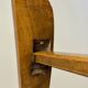 Folding armchair with woven seat – vintage French design