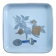 Vintage square plate signed in porcelain T. Limoges 20x20 Original new condition