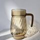 Amber Glass Carafe with Pour Spout - Lever Vintage