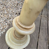 Illuminated alabaster column from the 1950s