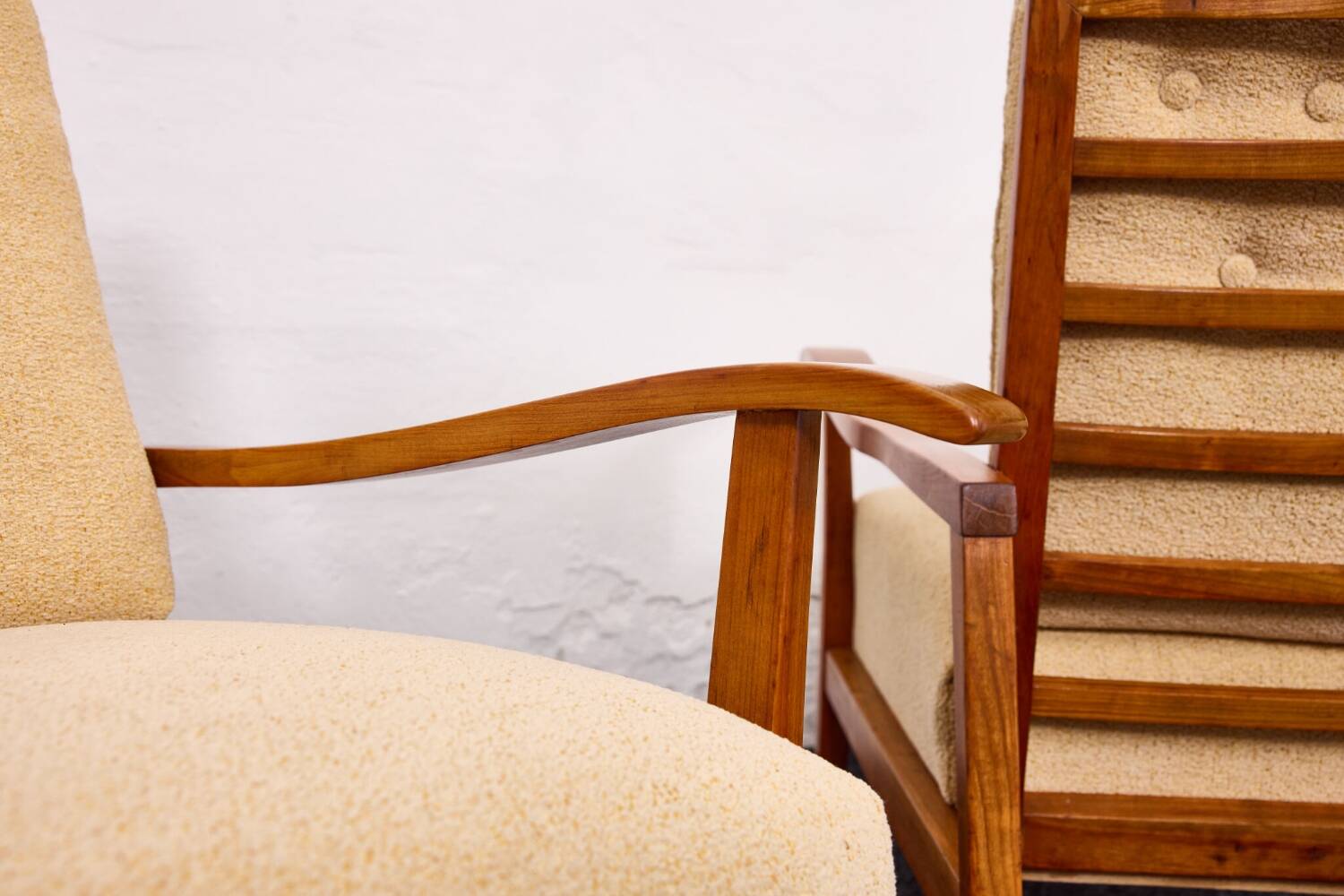 Paire de fauteuils vintage – Attributés à Károly Nagy, Hongrie, années 1940