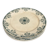 4 iron earth plates Mignon Sarreguemines