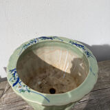 Chinese blue ceramic pot cover