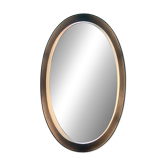 Sublime Miroir Ovale Vintage Lumineux (Années 70/80) 50x80 cm – Style