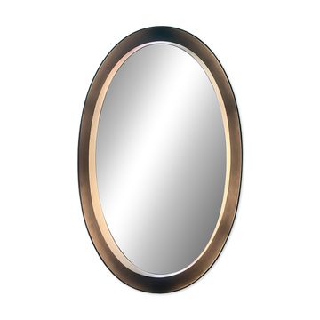 Sublime Vintage Oval Mirror with Lights (1970s/1980s) 50x80 cm – Style