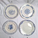 Vintage blue dinner plates