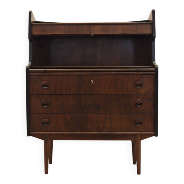 Bureau secrétaire en noyer des années 1960, Danemark, avec tiroirs
