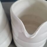 Pair of antique Gien porcelain pitchers