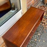 Sideboard two sliding teak doors 60s