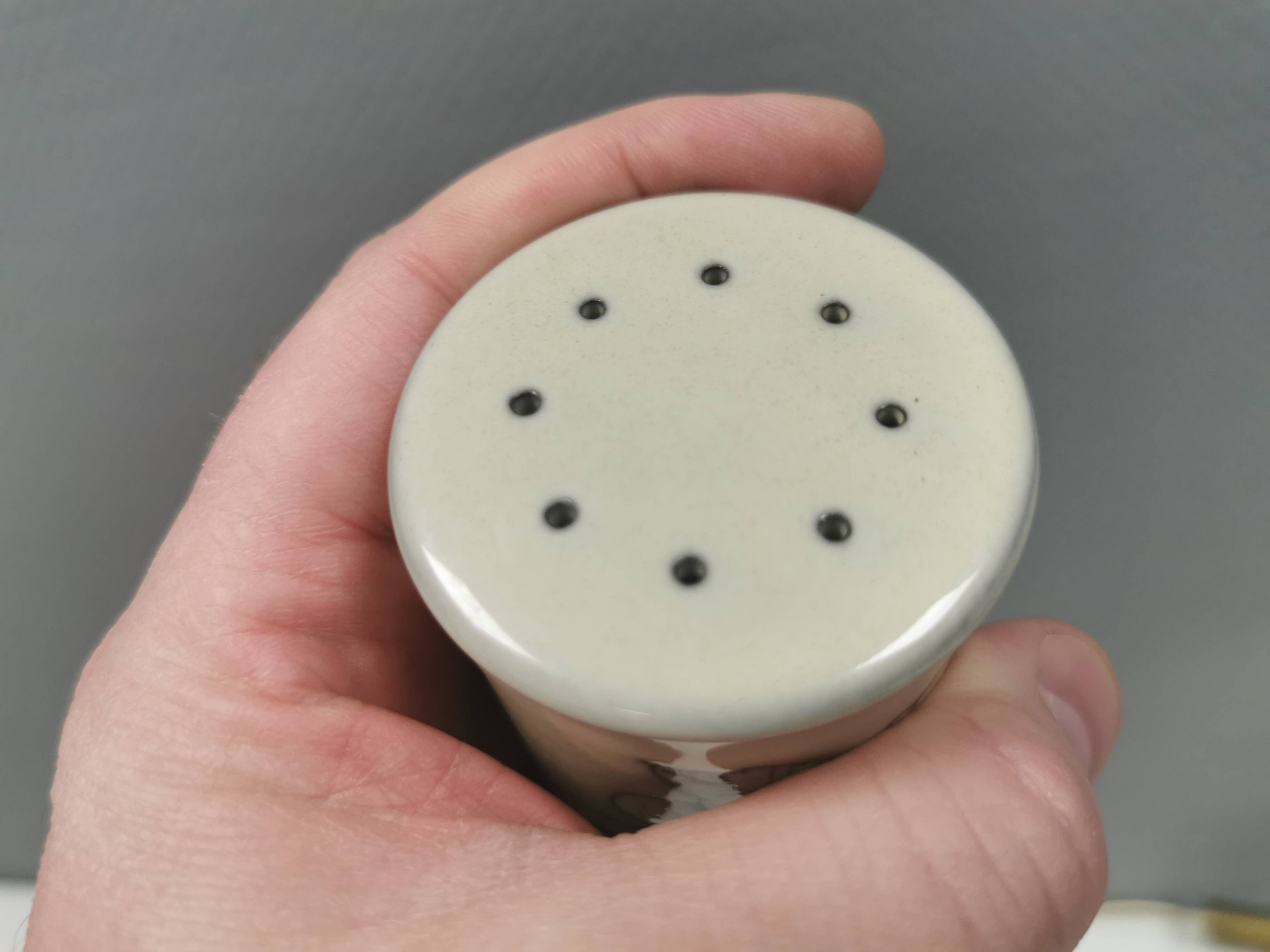 Beautiful salt and pepper set in porcelain from English Hornsea