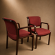 Paire fauteuils tweed teck Comforto
