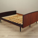 Rosewood bed, Danish design, 1970s, manufactured by Omann Jun